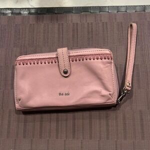 The Sak Women's Pink Wallet with wrist strap